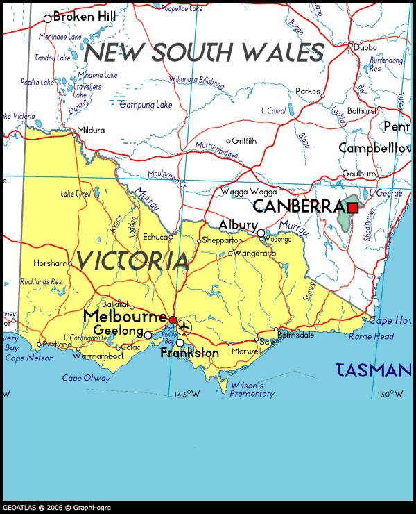 Map of Victoria